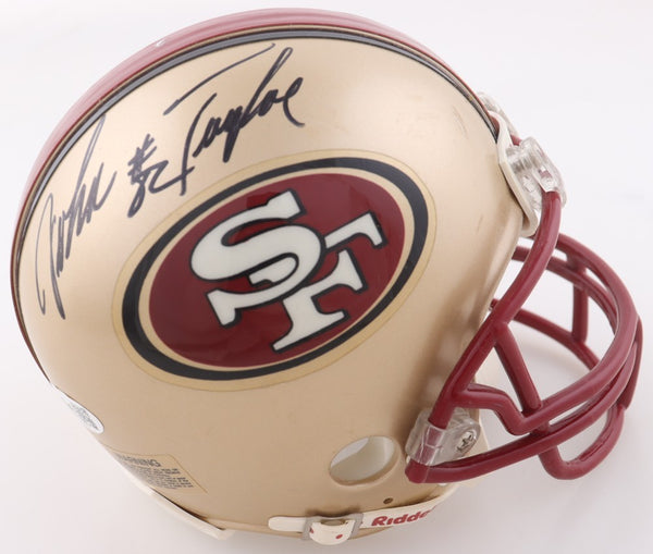 John Taylor Signed San Francisco 49ers Mini Helmet (JSA COA) 3xSuper Bowl Champs