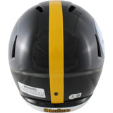 Troy Polamalu Autographed Pittsburgh Steelers F/S Helmet Beckett Witness 50282