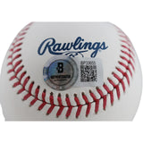 Nolan Ryan Autographed/Signed Texas Rangers HOF OML Baseball Beckett 51246