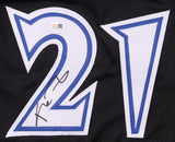 Kevin Garnett Minnesota Signed Alternate Black Basketball Jersey JSA QR