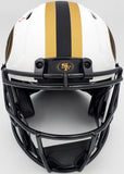 TREY LANCE AUTOGRAPHED 49ERS LUNAR ECLIPSE WHITE HELMET BECKETT QR 194743