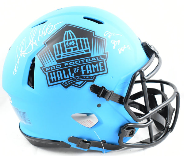 Shannon & Sterling Sharpe Signed NFL F/S Rave Speed Authentic Helmet - Beckett W