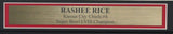 Rashee Rice Signed 8x10 Photo Kansas City Chiefs Framed Beckett 187175