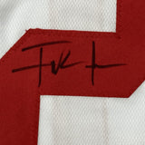 Autographed/Signed Frank Gore San Francisco White Jersey Beckett COA
