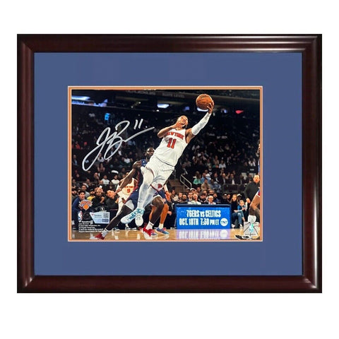Jalen Brunson Signed 8x10 Framed Photo NY Knicks Mint Autograph Fanatics COA