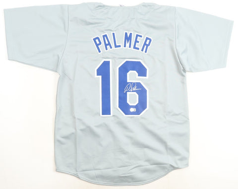 Dean Palmer Signed Texas Rangers Road Jersey (Beckett) 1998 All Star 3rd Baseman