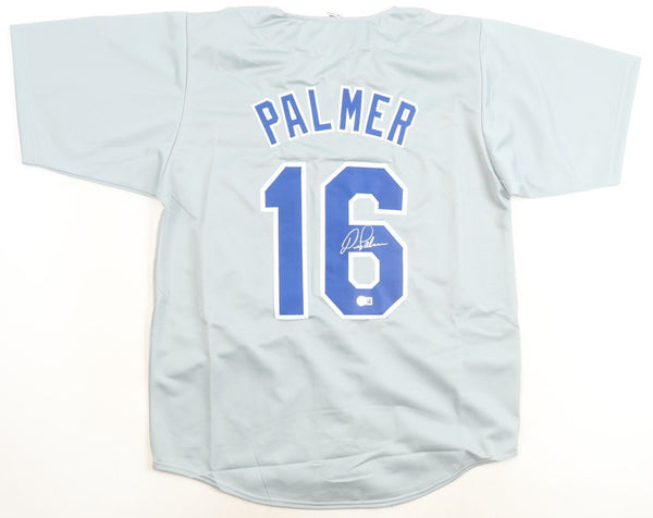 Dean Palmer Signed Texas Rangers Road Jersey (Beckett) 1998 All Star 3rd Baseman