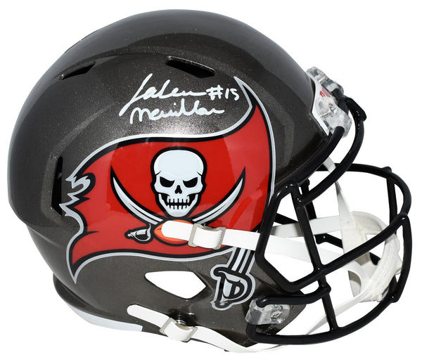 JALEN McMILLAN SIGNED TAMPA BAY BUCCANEERS FULL SIZE SPEED HELMET BECKETT