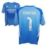 Thibaut Courtois Signed Real Madrid Soccer Jersey #1 with Beckett COA