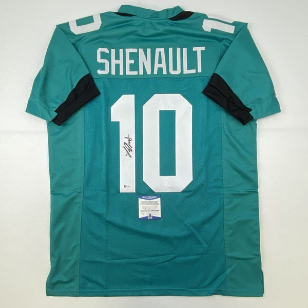 Autographed/Signed LAVISKA SHENAULT Jacksonville Teal Football Jersey BAS COA