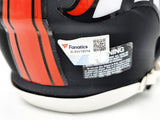 Russell Wilson Signed Broncos Flat Matte Black Speed Mini Helmet Fanatics Holo