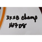 Art Monk Signed Washington Redskins Flt White Pro Helmet 2 insc. BAS 42850