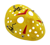 Ari Lehman Signed Friday the 13th Yellow Costume Mask with I Never Die Insc