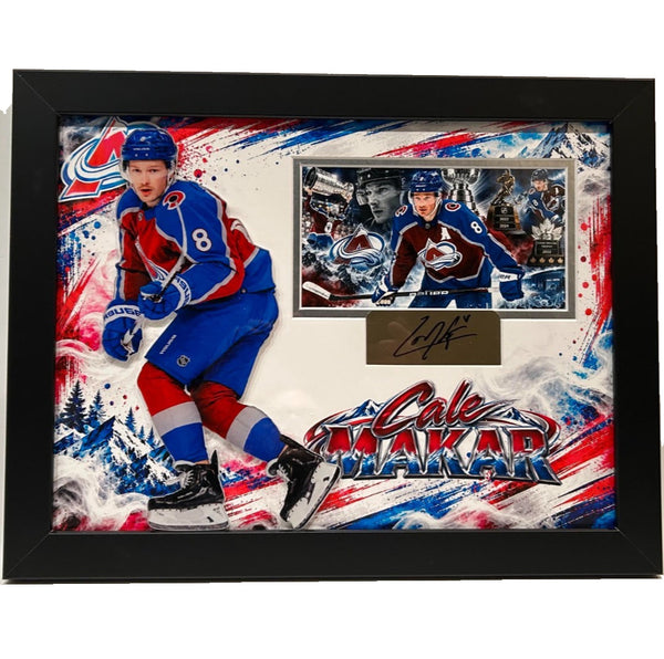 Cale Makar Colorado Avalanche Photo Collage with Laser Signature (14"x18" Frame)