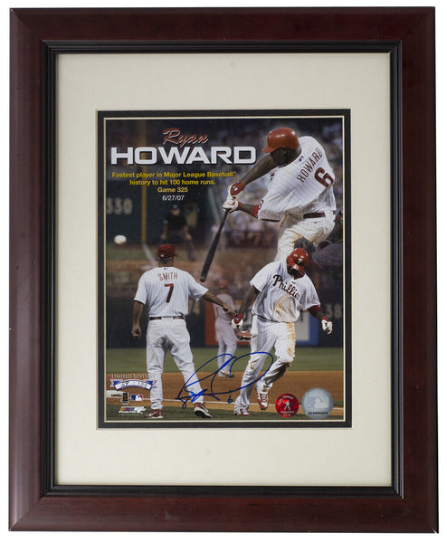 Ryan Howard Inscriptions Ryan Howard Philadelphia Phillies Signed Framed 8x10 Photo Ryan Howard ...