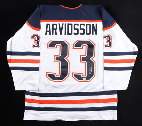 Viktor Arvidsson Signed Edmonton Oilers Jersey (JSA COA) Team Sweden/ Right Wing