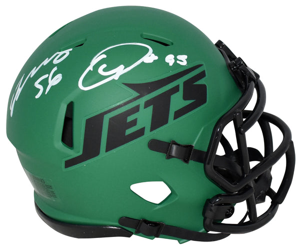 QUINNEN & QUINCY WILLIAMS SIGNED NEW YORK JETS RAVE SPEED MINI HELMET BECKETT