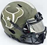 Andre Johnson Autographed Texans Salute to Service Full Size Authentic Helmet