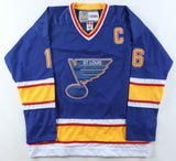 Brett Hull Signed Blues CCM Authentic Captain's Jersey Inscribed "HOF 2009"/ SGC