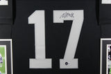 Davante Adams Signed Pro Style Framed Black XL Jersey Beckett 42004