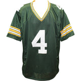 Brett Favre Autographed/Signed XL Pro Style Green Jersey Beckett Witness 49211