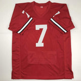 Autographed/Signed RODNEY HAMPTON Georgia Red Stat Jersey PSA/DNA COA