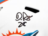 DE'VON ACHANE AUTOGRAPHED DOLPHINS WHITE FULL SIZE HELMET BECKETT WITNESS 221537