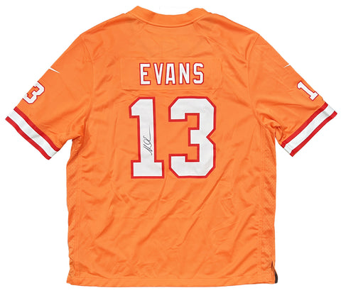 Mike Evans Tampa Bay Buccaneers Signed Orange Nike Throwback Game Jersey BAS
