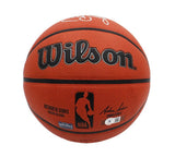 Magic Johnson and Larry Bird Signed Wilson Indoor/Outdoor NBA Basketball