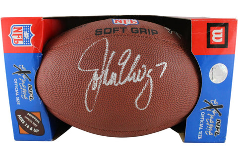 John Elway Autographed Denver Broncos Football Wilson eXtreme Grip Beckett 52866