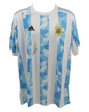 Sergio Aguero Front Signed Argentina FC Home Soccer Jersey with Beckett COA