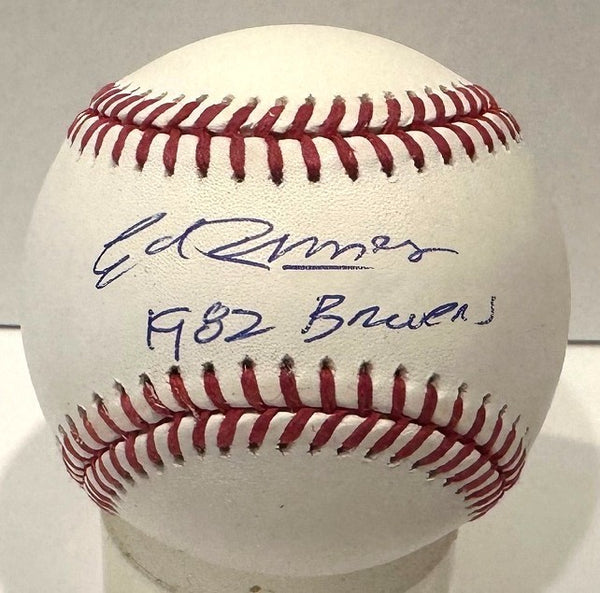 Brewers Infielder ED ROMERO Signed Official MLB Baseball AUTO w/82 Brewers - JSA