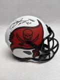 Mike Alstott Autographed Tampa Bay Buccaneers Lunar Mini Football Helmet