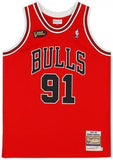 FRMD Dennis Rodman Bulls Signed Mitchell & Ness 1997-98 Authentic Jersey w/Patch