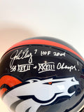 John Elway Signed Broncos Pro Helmet w/ "HOF 2004" & "SB XXXII & XXXIII Champs!"