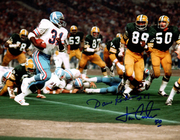 Packers Linebackers DAVE ROBINSON & JIM CARTER Dual Signed 8x10 Photo AUTO