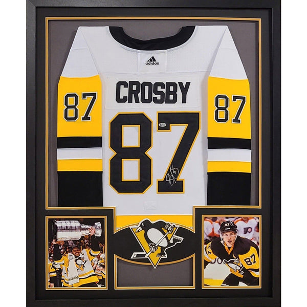 Sidney Crosby Autographed Signed Framed Pittsburgh Penguins Jersey BECKETT