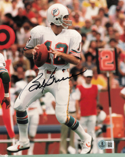 Ken Stabler Autographed 8x10 Photo Oakland Raiders Beckett BAS QR #BS12872