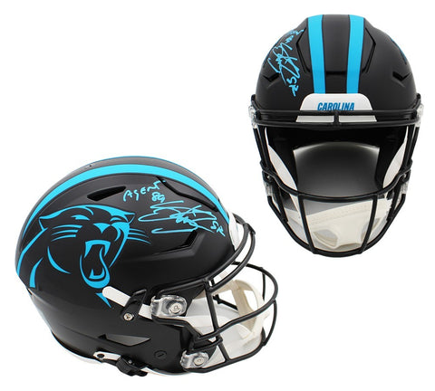 Steve Smith Sr Signed Panthers Speed Flex Authentic ALT NFL Helmet "Agent 89"