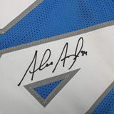Autographed/Signed Alex Anzalone Detroit Blue Football Jersey Beckett BAS COA