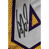 Shaquille O'Neal Autographed/Signed Pro Style XL Yellow Jersey Beckett 47407