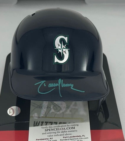 Mariners Hall of Famer RANDY JOHNSON Signed Rawlings Mini Helmet AUTO - JSA