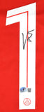 Vitinha Autographed PSG Red Third Soccer Jersey #17 - Beckett W Holo *L