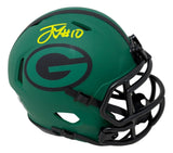 Jordan Love Signed Green Bay Packers Rave Mini Speed Helmet BAS