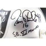 Biletnikoff Plunkett Allen Signed Oakland Raiders Mini Helmet MVP Fanatics 51865