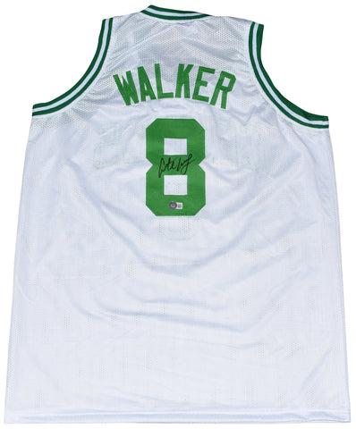 BOSTON CELTICS ANTOINE WALKER SIGNED #8 WHITE BASKETBALL JERSEY BECKETT