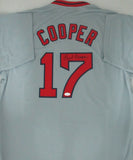 Red Sox CECIL COOPER Signed Custom Replica Boston Jersey AUTO - JSA