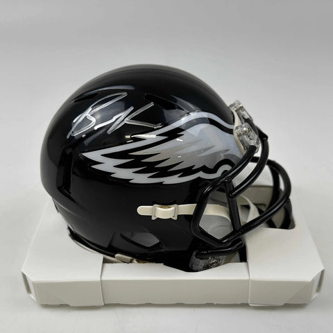 Autographed/Signed Brandon Graham Eagles Eclipse Mini Helmet Beckett BAS COA