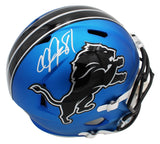 Calvin Johnson Signed Detroit Lions Speed Full Size Alternate 2024 NFL Helmet