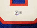 BUFFALO BILLS CORNELIUS BENNETT AUTOGRAPHED BLUE JERSEY BECKETT WITNESS 213095